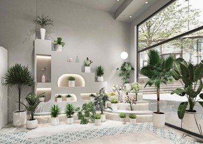 现代花店3D模型下载
